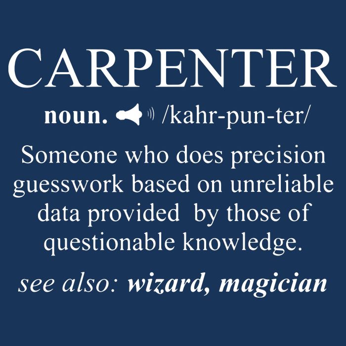 Funny Carpenter Definition Shirts Woodworking Carpentry Gift Cool Comfort Performance Bucket Hat