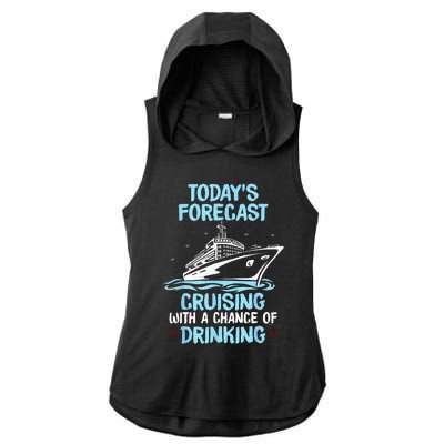 Funny Cruise Design For  Cruising Boat Trip Lovers Ladies PosiCharge Tri-Blend Wicking Draft Hoodie Tank