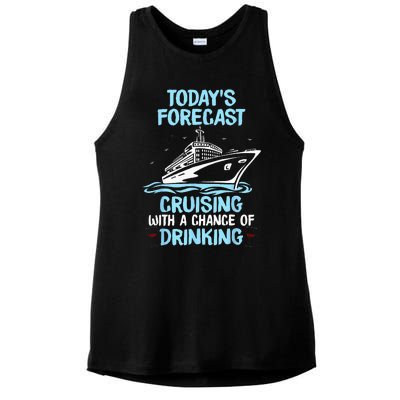 Funny Cruise Design For  Cruising Boat Trip Lovers Ladies PosiCharge Tri-Blend Wicking Tank