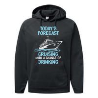 Funny Cruise Design For  Cruising Boat Trip Lovers Performance Fleece Hoodie