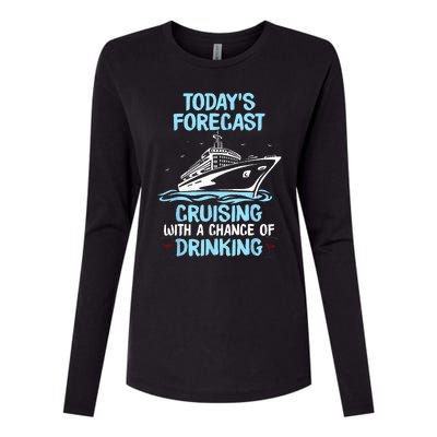 Funny Cruise Design For  Cruising Boat Trip Lovers Womens Cotton Relaxed Long Sleeve T-Shirt