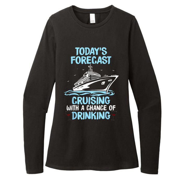 Funny Cruise Design For  Cruising Boat Trip Lovers Womens CVC Long Sleeve Shirt