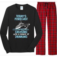 Funny Cruise Design For  Cruising Boat Trip Lovers Long Sleeve Pajama Set