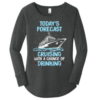 Funny Cruise Design For  Cruising Boat Trip Lovers Women's Perfect Tri Tunic Long Sleeve Shirt