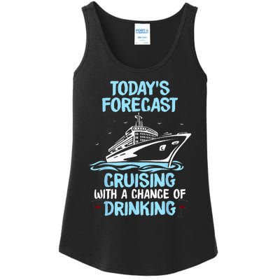 Funny Cruise Design For  Cruising Boat Trip Lovers Ladies Essential Tank