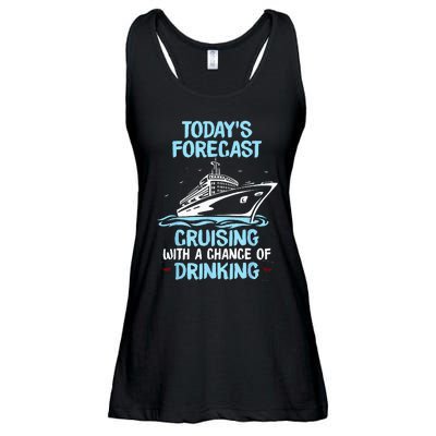 Funny Cruise Design For  Cruising Boat Trip Lovers Ladies Essential Flowy Tank