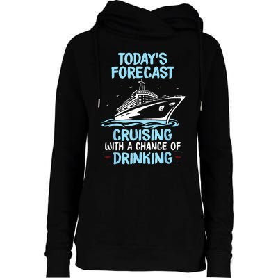 Funny Cruise Design For  Cruising Boat Trip Lovers Womens Funnel Neck Pullover Hood