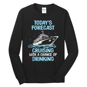 Funny Cruise Design For  Cruising Boat Trip Lovers Tall Long Sleeve T-Shirt