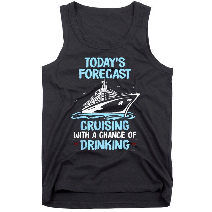 Funny Cruise Design For  Cruising Boat Trip Lovers Tank Top