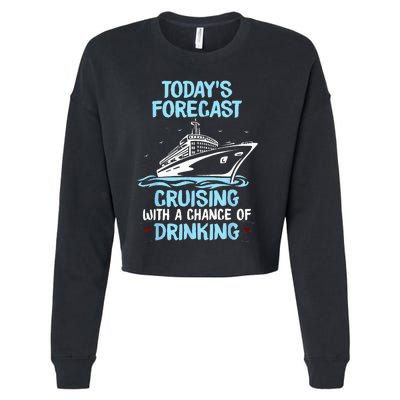 Funny Cruise Design For  Cruising Boat Trip Lovers Cropped Pullover Crew