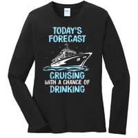 Funny Cruise Design For  Cruising Boat Trip Lovers Ladies Long Sleeve Shirt