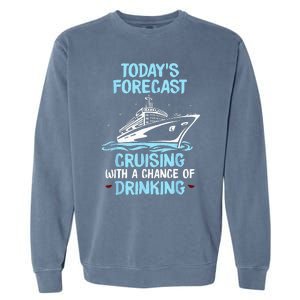 Funny Cruise Design For  Cruising Boat Trip Lovers Garment-Dyed Sweatshirt