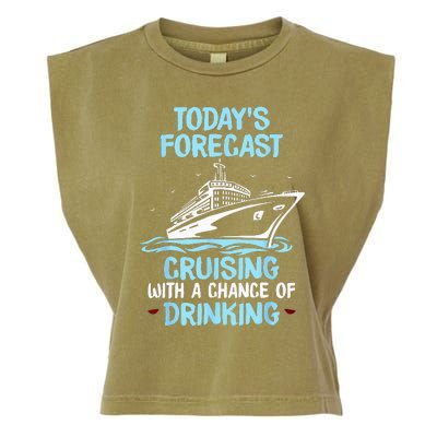 Funny Cruise Design For  Cruising Boat Trip Lovers Garment-Dyed Women's Muscle Tee