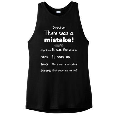 Funny Choir Director Soprano Alto Tenor Bass Ladies PosiCharge Tri-Blend Wicking Tank