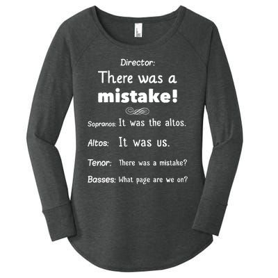 Funny Choir Director Soprano Alto Tenor Bass Women's Perfect Tri Tunic Long Sleeve Shirt