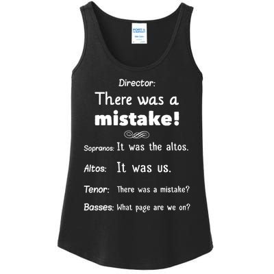 Funny Choir Director Soprano Alto Tenor Bass Ladies Essential Tank