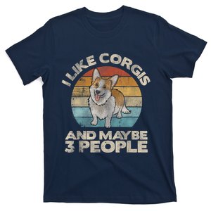 Funny Corgi Dog Dog Lover Corgis 3 People Corgi T-Shirt