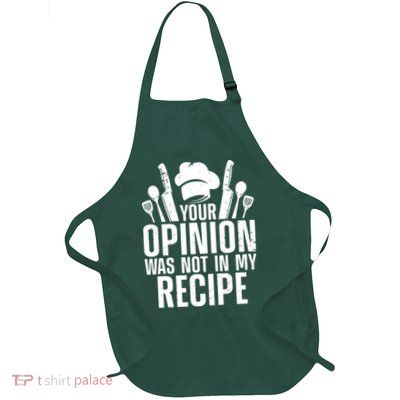 Funny Chef Design For Men Women Cooking Lover Culinary Cook Full-Length Apron With Pockets