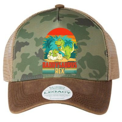 Funny Cute Daddysaurus Rex Legacy Tie Dye Trucker Hat