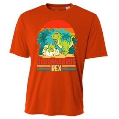 Funny Cute Daddysaurus Rex Cooling Performance Crew T-Shirt