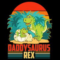 Funny Cute Daddysaurus Rex Cooling Performance Crew T-Shirt