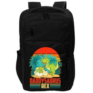 Funny Cute Daddysaurus Rex Impact Tech Backpack