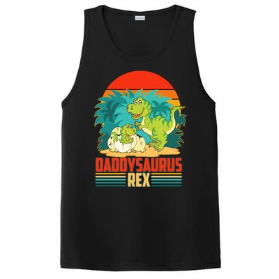 Funny Cute Daddysaurus Rex PosiCharge Competitor Tank