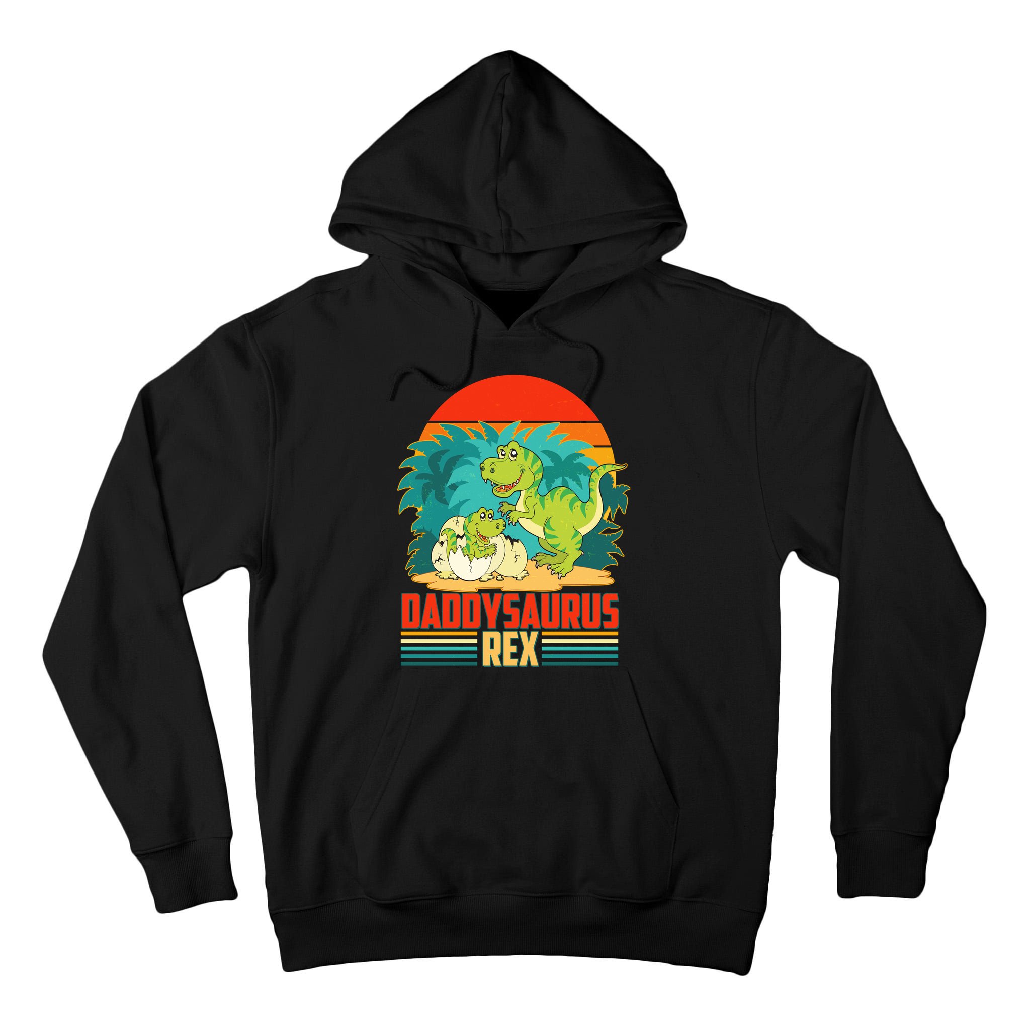 Funny Cute Daddysaurus Rex Tall Hoodie