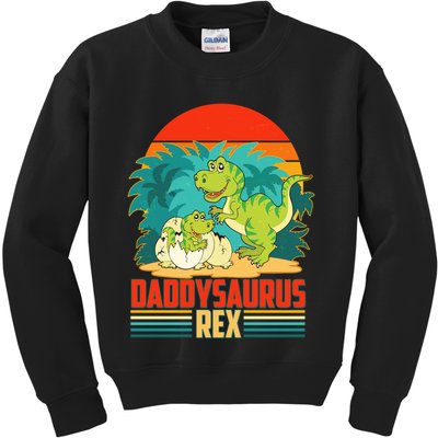 Funny Cute Daddysaurus Rex Kids Sweatshirt