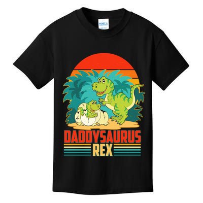 Funny Cute Daddysaurus Rex Kids T-Shirt