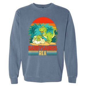 Funny Cute Daddysaurus Rex Garment-Dyed Sweatshirt