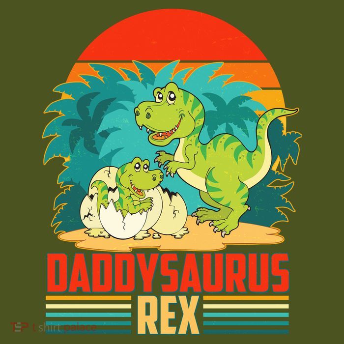 Funny Cute Daddysaurus Rex Sustainable Bucket Hat