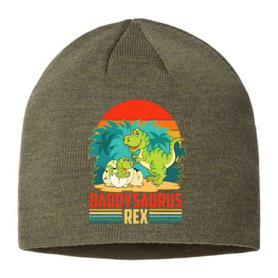 Funny Cute Daddysaurus Rex Sustainable Beanie