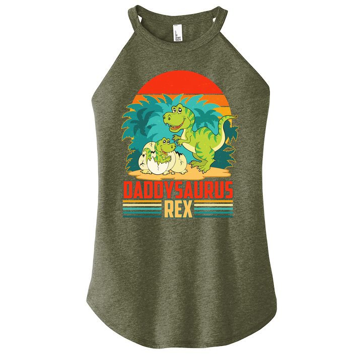 Funny Cute Daddysaurus Rex Women's Perfect Tri Rocker Tank