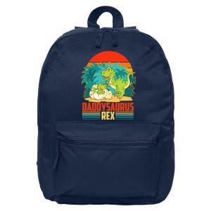 Funny Cute Daddysaurus Rex 16 in Basic Backpack