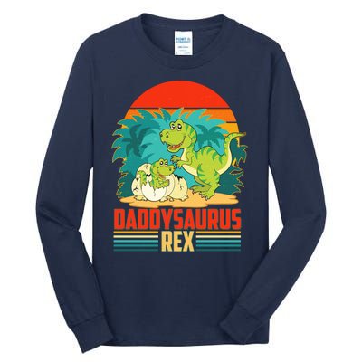 Funny Cute Daddysaurus Rex Tall Long Sleeve T-Shirt