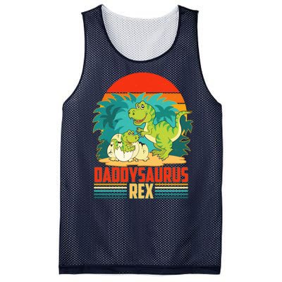 Funny Cute Daddysaurus Rex Mesh Reversible Basketball Jersey Tank