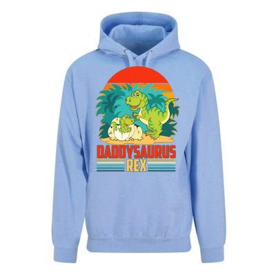 Funny Cute Daddysaurus Rex Unisex Surf Hoodie