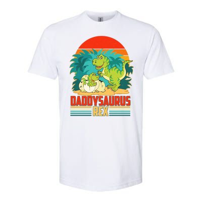 Funny Cute Daddysaurus Rex Softstyle CVC T-Shirt