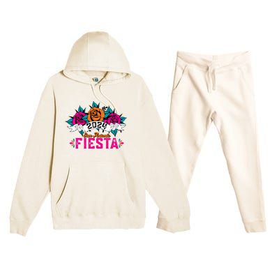 Funny Cinco De Mayo Fiesta San Antonio 2024 LetS Fiesta Premium Hooded Sweatsuit Set