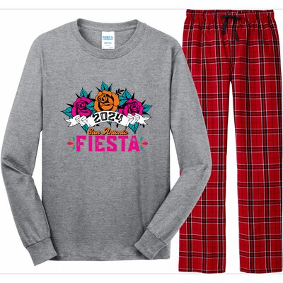 Funny Cinco De Mayo Fiesta San Antonio 2024 LetS Fiesta Long Sleeve Pajama Set