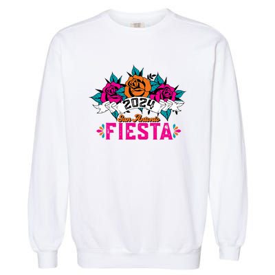 Funny Cinco De Mayo Fiesta San Antonio 2024 LetS Fiesta Garment-Dyed Sweatshirt