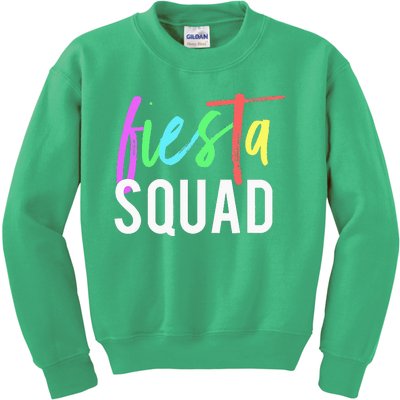 Funny Cinco De Mayo Fiesta Squad Design For Parties Kids Sweatshirt