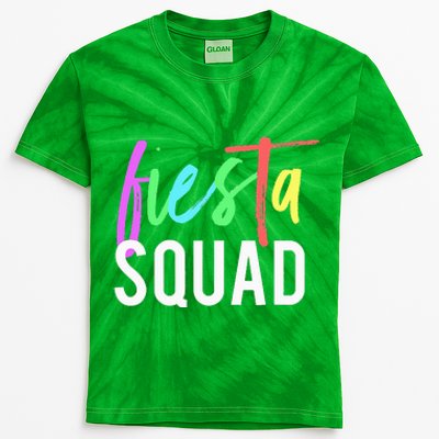 Funny Cinco De Mayo Fiesta Squad Design For Parties Kids Tie-Dye T-Shirt