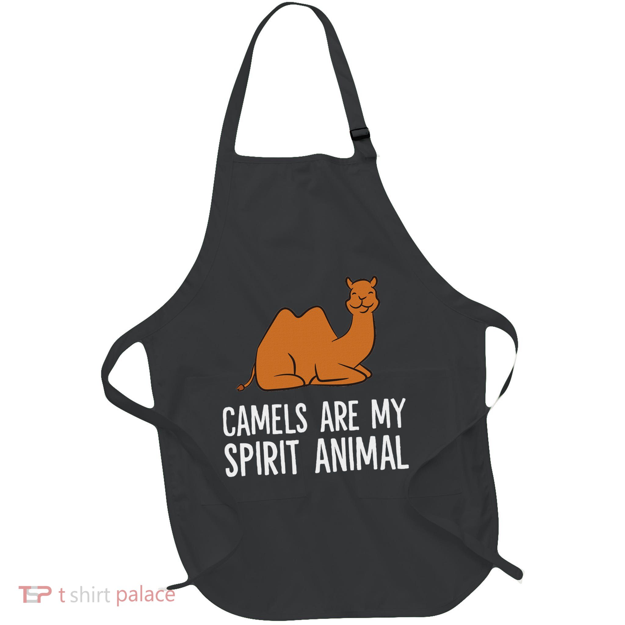 Funny Camel Desert Egypt Camels Are My Spirit Animal Full-Length Apron With Pockets