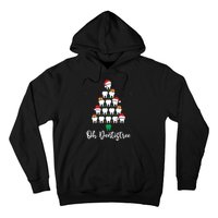 Funny Christmas Dentist Tree Dental Oh Dentistree Tooth Tree Hoodie