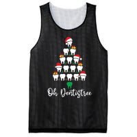 Funny Christmas Dentist Tree Dental Oh Dentistree Tooth Tree Mesh Reversible Basketball Jersey Tank