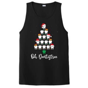 Funny Christmas Dentist Tree Dental Oh Dentistree Tooth Tree PosiCharge Competitor Tank