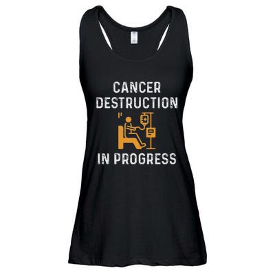 Fighting Cancer Destruction In Progress Ladies Essential Flowy Tank