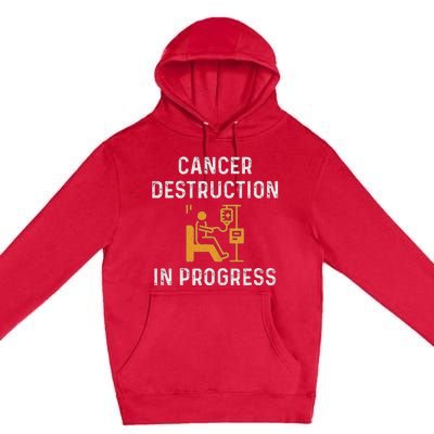 Fighting Cancer Destruction In Progress Premium Pullover Hoodie